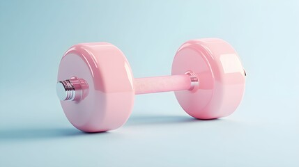 Obraz premium aktywny styl życia, fitness, hantle, trening, zdrowie, wellness, ikona 3D, pastelowe kolory, minimalistyczne, siłownia, ćwiczenia, siła, wytrzymałość, sport, aktywność fizyczna, zdrowe nawyki, motywac