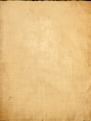 An image of a vintage parchment paper, characterized by its rough texture and aged appearance, perfect for historical projects.