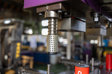 Sheet Metal Stamping Tool Die for Automotive Precision Parts on The Numerical Control Milling Machine Table. Tandem Stamping System. At a High Quality Technology Factory.