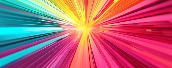Fototapeta premium Vibrant burst of color radiating outward, creating a dynamic and energetic visual effect that captivates and inspires creativity.