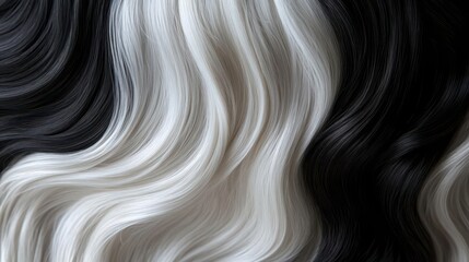 Closeup of a hairstylist s hands transforming hair from plain black to bold platinum blonde, perfect curls styled in the after image, highdetail textures