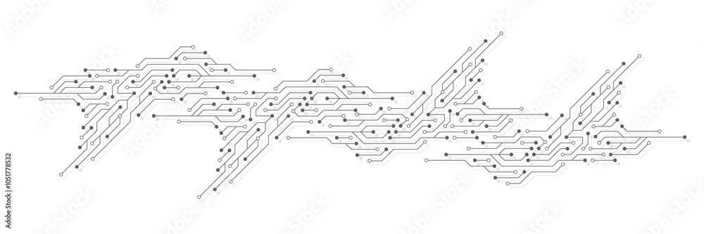 Poster abstract background with technology circuit board texture. modern electronic motherboard texture. en