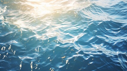 Obraz premium the dark blue sea surface, highlighting the gentle undulations that create a mesmerizing pattern.