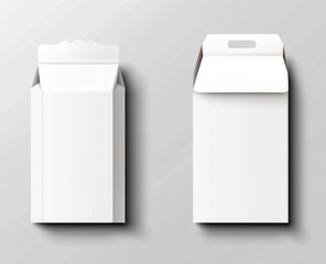 Set of blank packaging boxes, milk, box, container, blank, packaging, plastic, bottle, drink, package, can, pack, carton, food, object, bag, vector, product, beverage, design, liquid, illustration, em