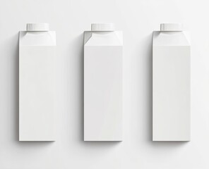 Set of blank packaging boxes, milk, box, container, blank, packaging, plastic, bottle, drink, package, can, pack, carton, food, object, bag, vector, product, beverage, design, liquid, illustration, em