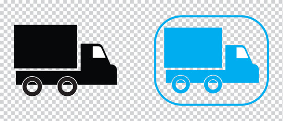 Track Delivery shopping water and bus Delivery Icon.