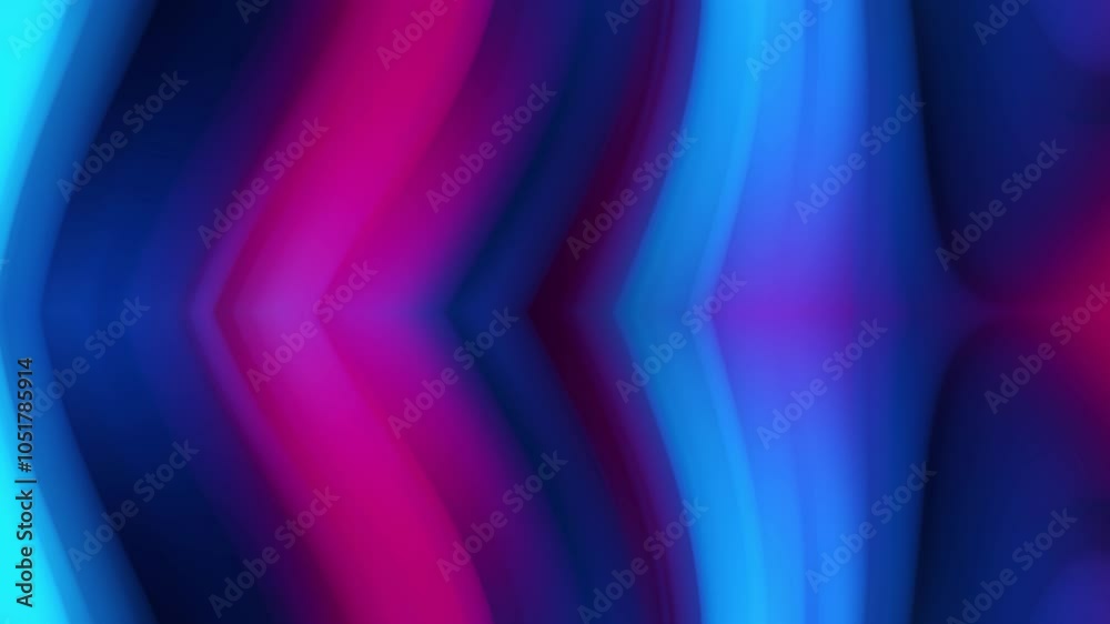 Wall mural abstract animated blurred colorful background, smooth curve shapes flowing, 4k loop