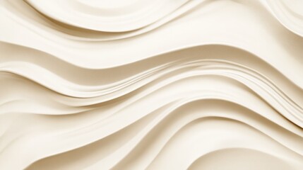 Obraz premium Abstract background of flowing, wavy, light beige lines.