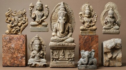 Obraz premium Sacred Objects The Artifacts of Hindu Temples
