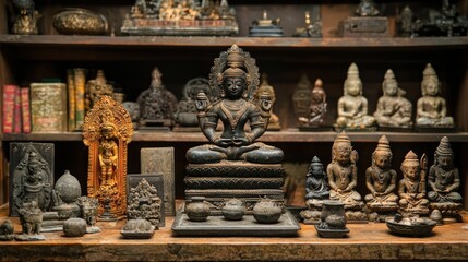Fototapeta premium Sacred Objects The Artifacts of Hindu Temples