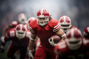 Fototapeta premium Football helmet player sports.