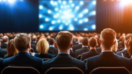 Dynamic atmosphere of a high-energy business seminar engaging minds for transformative ideas and networking opportunities