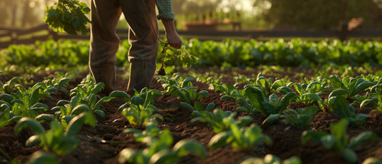 Landscape farm family lifestyle