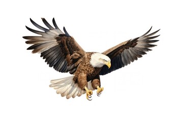 Naklejka premium Flying animal eagle bird.