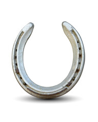 horseshoe lucky symbol isolated on white background. This has clipping path.