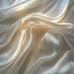 Obraz premium Abstract Beige Silk Drape Background Texture.