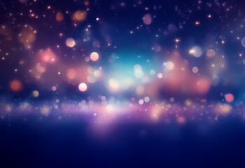 Obraz premium An abstract background of glowing lights and a hazy atmosphere, creating an ethereal and magical effect.