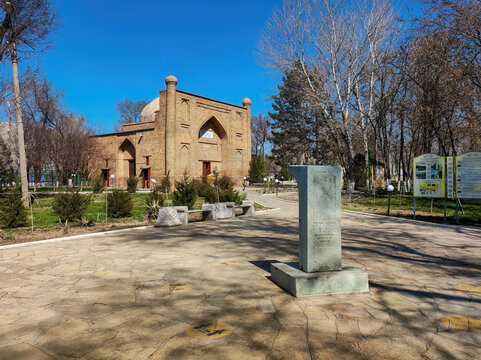 The Karakhan Mausoleum known as mausoleum of Aulie-ata is located in the ancient city of Taraz in Kazakhstan, Jambyl region