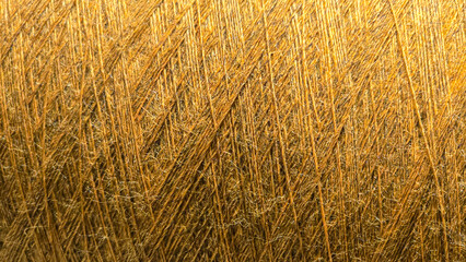 Orange threads for handicrafts. Selecting a color palette for knitting. Autumn