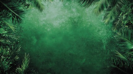 Lush Tropical Leaves Texture Abstract Background