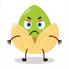 cute irritated expression of mayonnaise character