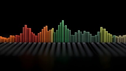 Colorful Bar Chart Displaying Data Variations