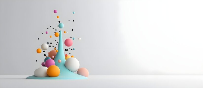 Colorful 3D Scatter Plot with Data Points Illustration