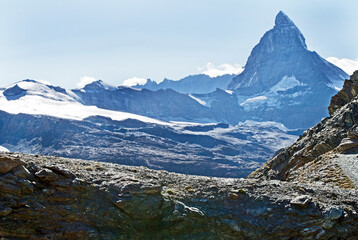 Berge und Gletscher am Matterhorn