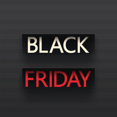 black friday white and red on dark