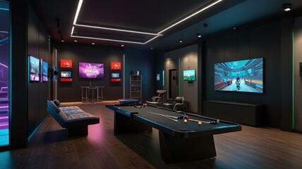 Futuristic space station interiors merge cutting-edge technology with functional design. Perfect for sci-fi productions and architectural visualization, featuring living spaces and research facilities