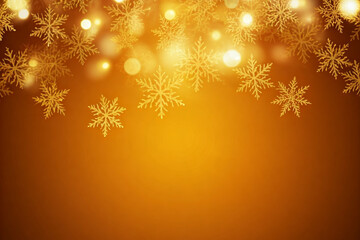 金色に輝焼いている雪の結晶の壁紙