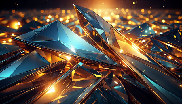hintergrund aus spitzen geometrischen formen Hochglanz
