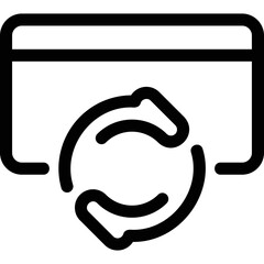 Obraz premium Simple vector icon bank card