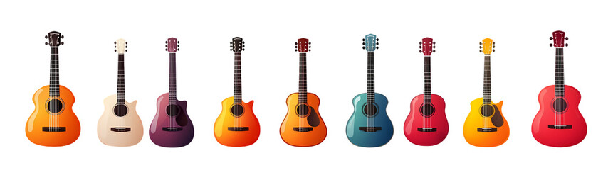 Obraz premium Acoustic guitar isolated