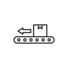 CONVEYOR stroke icon in black