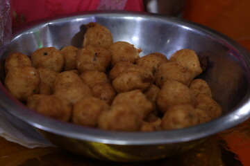 Indian snack savoury also called chaat snack