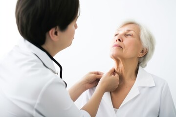 Examining patient doctor adult.