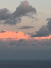 Sunset over the sea