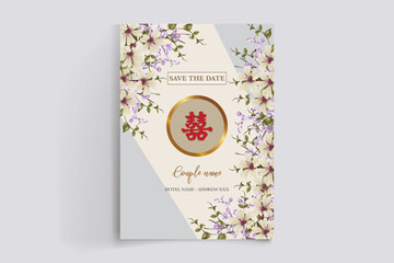 BRIDAL SHOWER FLORAL INVITATION TEMPLATE