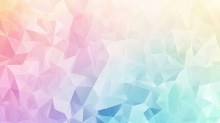 Fototapeta premium Colorful geometric abstract background with pastel shades and triangular shapes