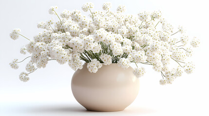 Fototapeta premium A delicate wedding bouquet of Gypsophila, or 