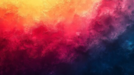 Abstract Color Gradient Background, Dynamic Visual Art from Yellow to Deep Blue

