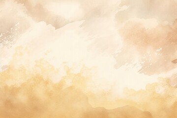 Obraz premium Cloud watercolor gold background glitter beige.