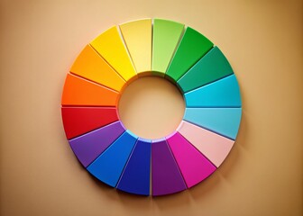Obraz premium Colorful Circle Segments for Infographics - Dynamic and Versatile Design Element