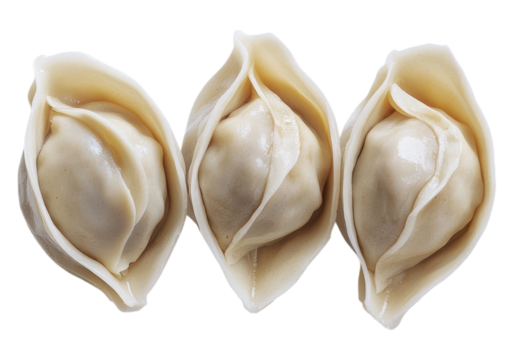 Photo of dumpling .Transparent background. Isolated PNG.
