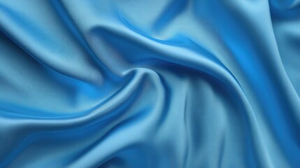 Obraz premium Soft Bright Cyan Fabric Drapery Background