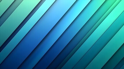 Obraz premium Smooth Diagonal Gradient Transition in Blue and Green Tones with Space for Text