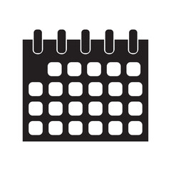 Calendar vector  icon . Vector illustration.  EPS 10/AI