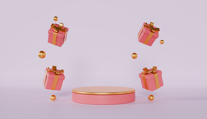 Colorful gift boxes with festive ribbons, perfect for Christmas or birthday celebrations