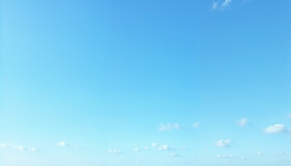 Obraz premium Clear blue sky with small clouds
